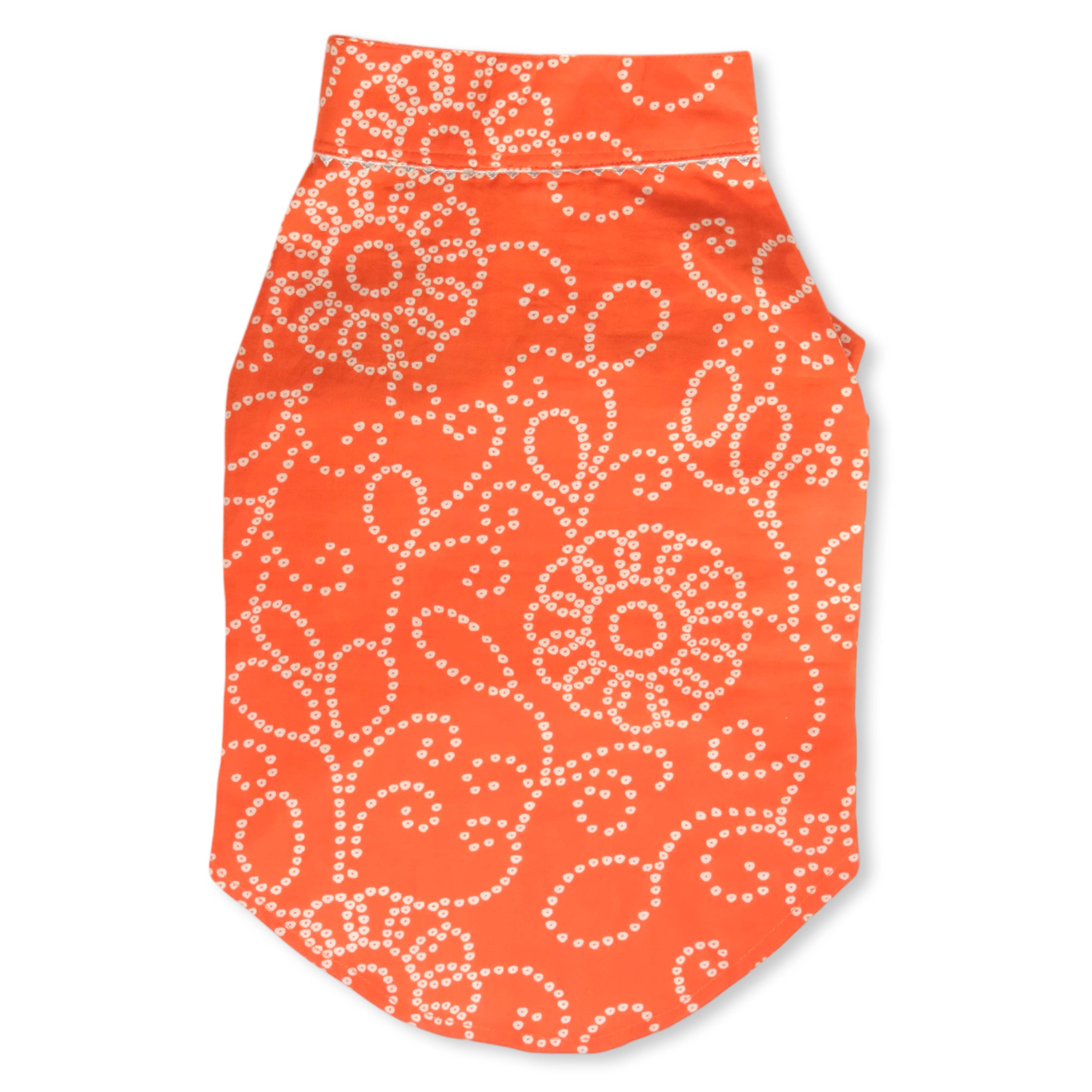 Bandhani - Orange Dog kurta