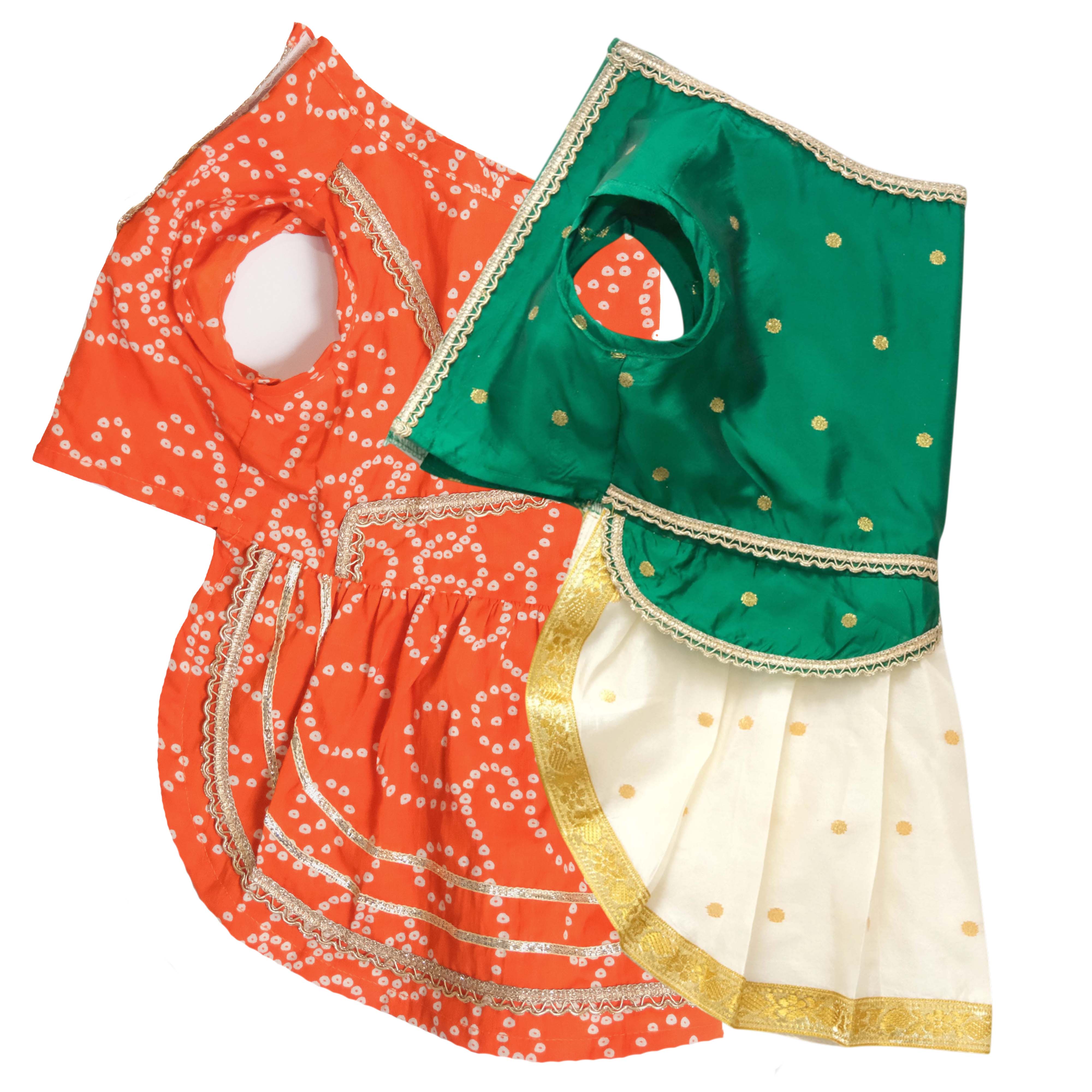 Bandhani Korvai OG Dress Combo