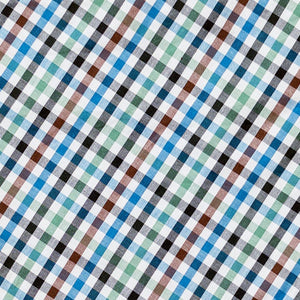 print of Forest Gingham Bandana-petsway