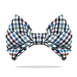 Forest Gingham Bow Tie-ptsway