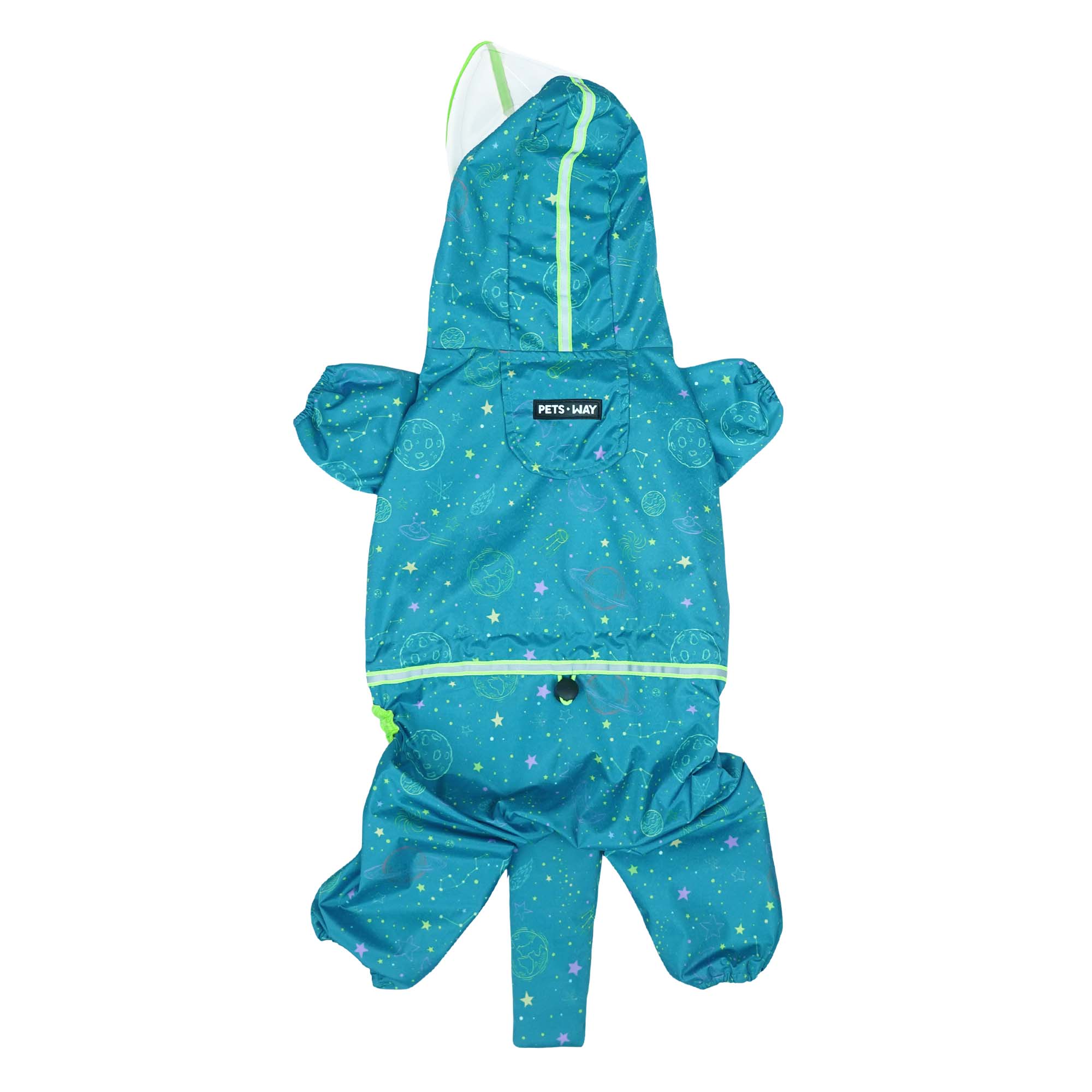 Furcast Spaceship Dog Raincoat