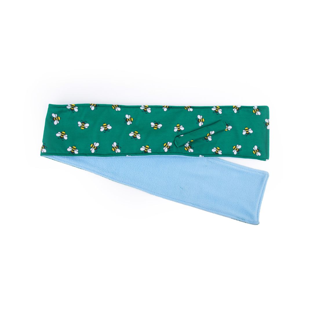 Blue Fleece fur Honey Bee snood Petsway