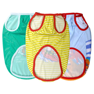 Beach Vibe Dog Vest Combo - Pack of 3