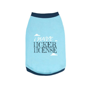  Licker Dog T-Shirt Sleeveless-petsway
