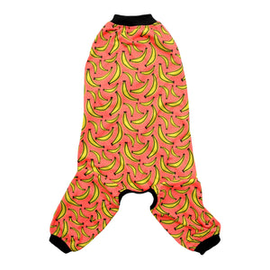Mad Over Banana Printed Dog Jumpsuit