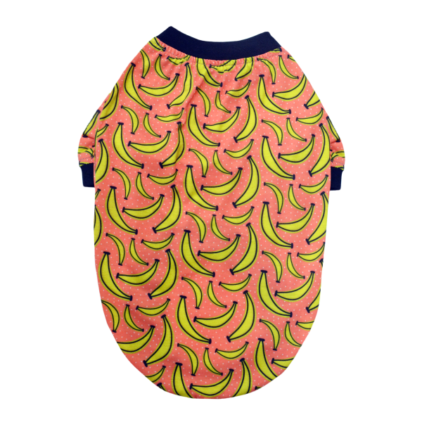 Mad Over Banana Printed Dog T-Shirt