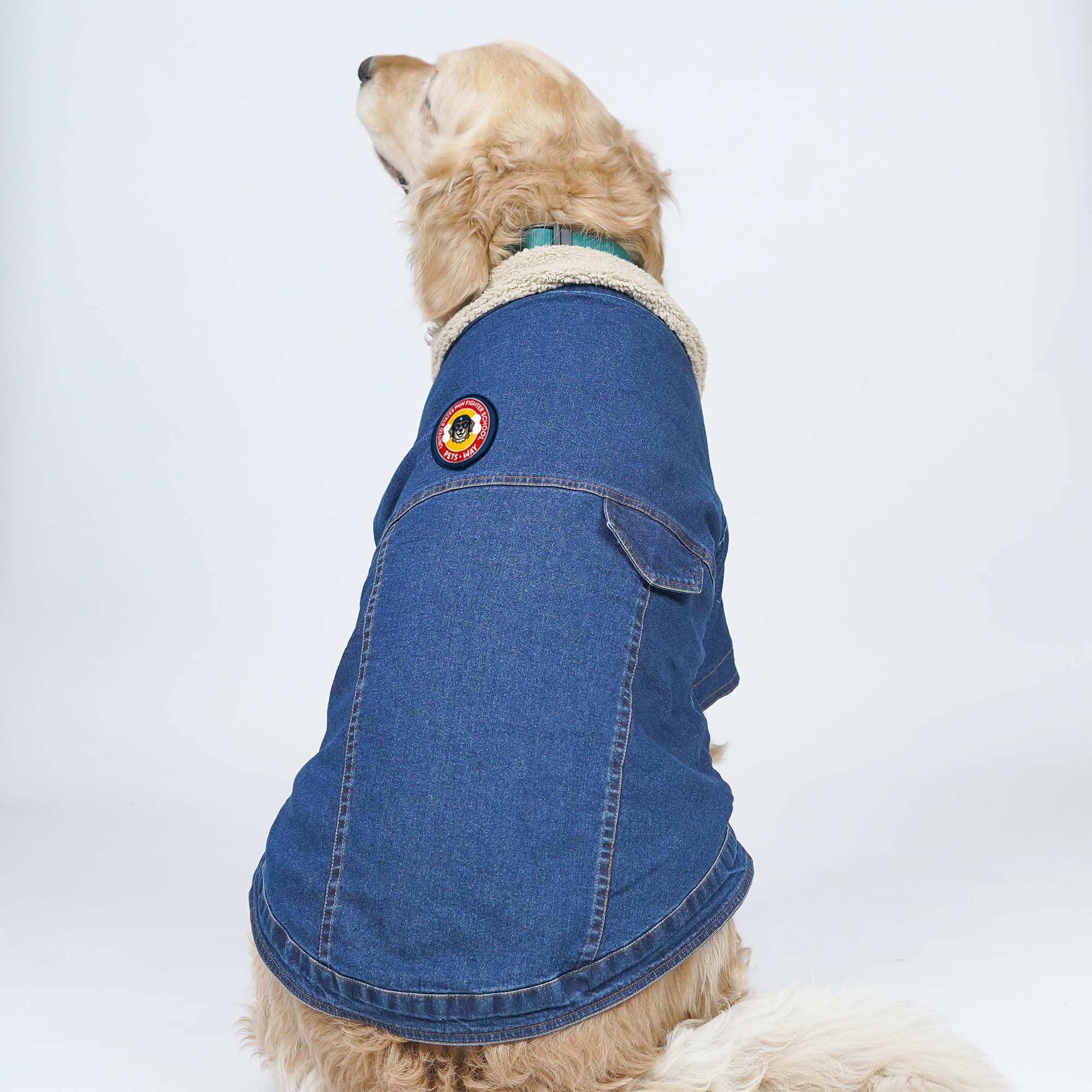 Paw-Gun Marine Denim Dog Jacket