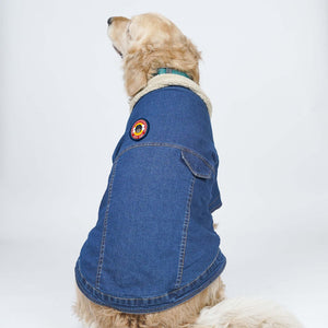 Paw-Gun Marine Denim Dog Jacket