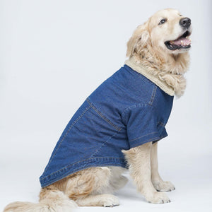 Paw-Gun Marine Denim Dog Jacket