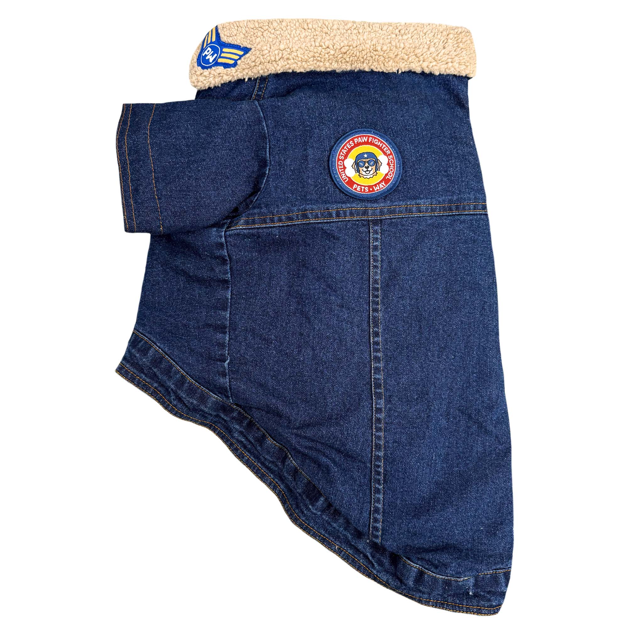 Paw-Gun Marine Denim Dog Jacket