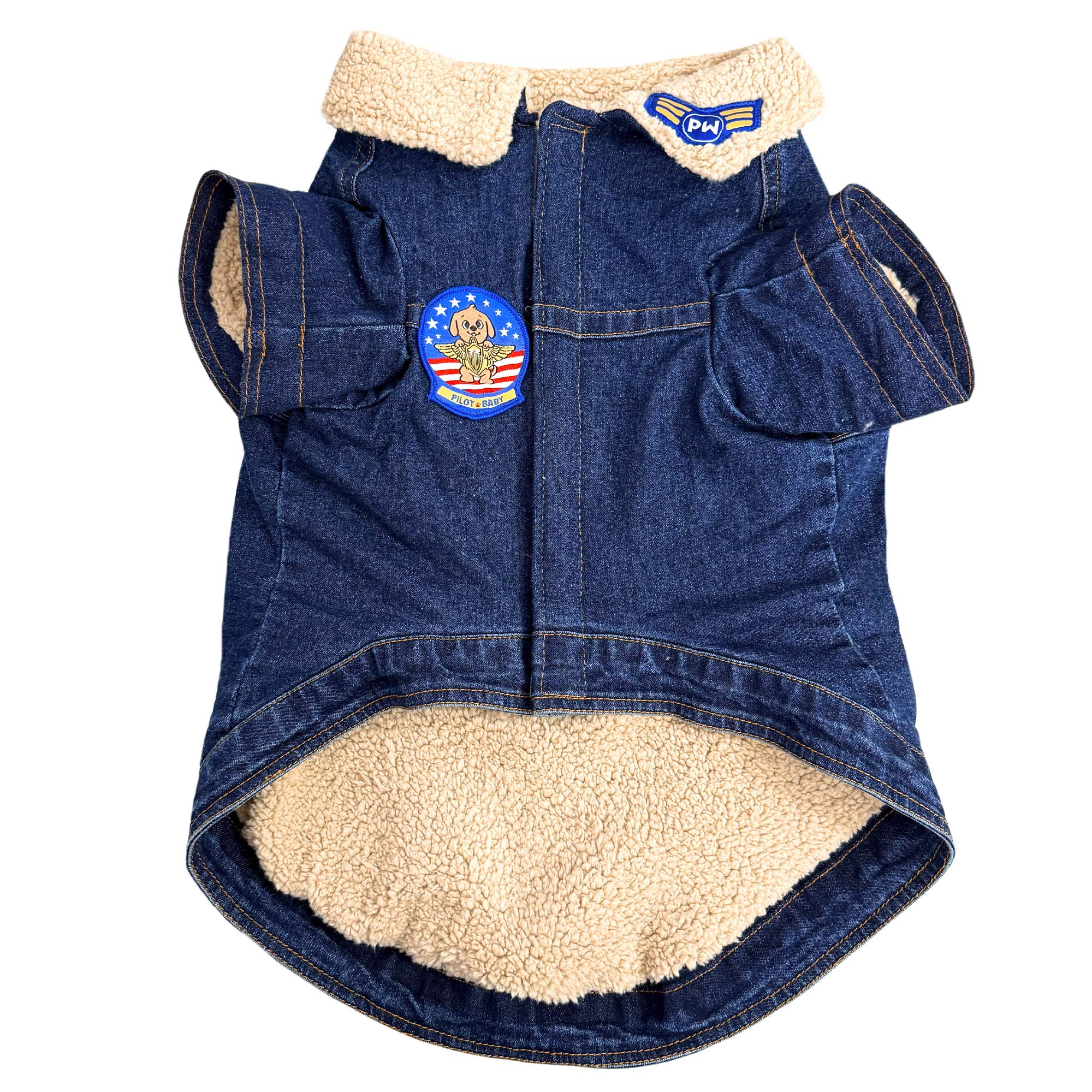 Paw-Gun Marine Denim Dog Jacket