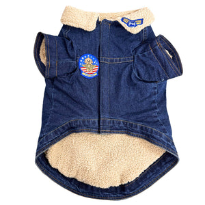 Paw-Gun Marine Denim Dog Jacket