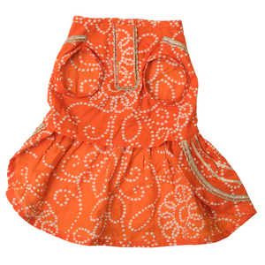 Saanjh Bandhani Cotton Dress