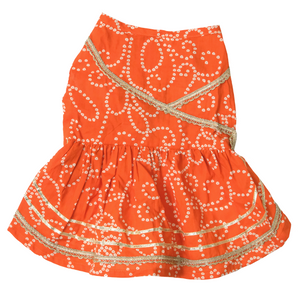Saanjh Bandhani Cotton Dress