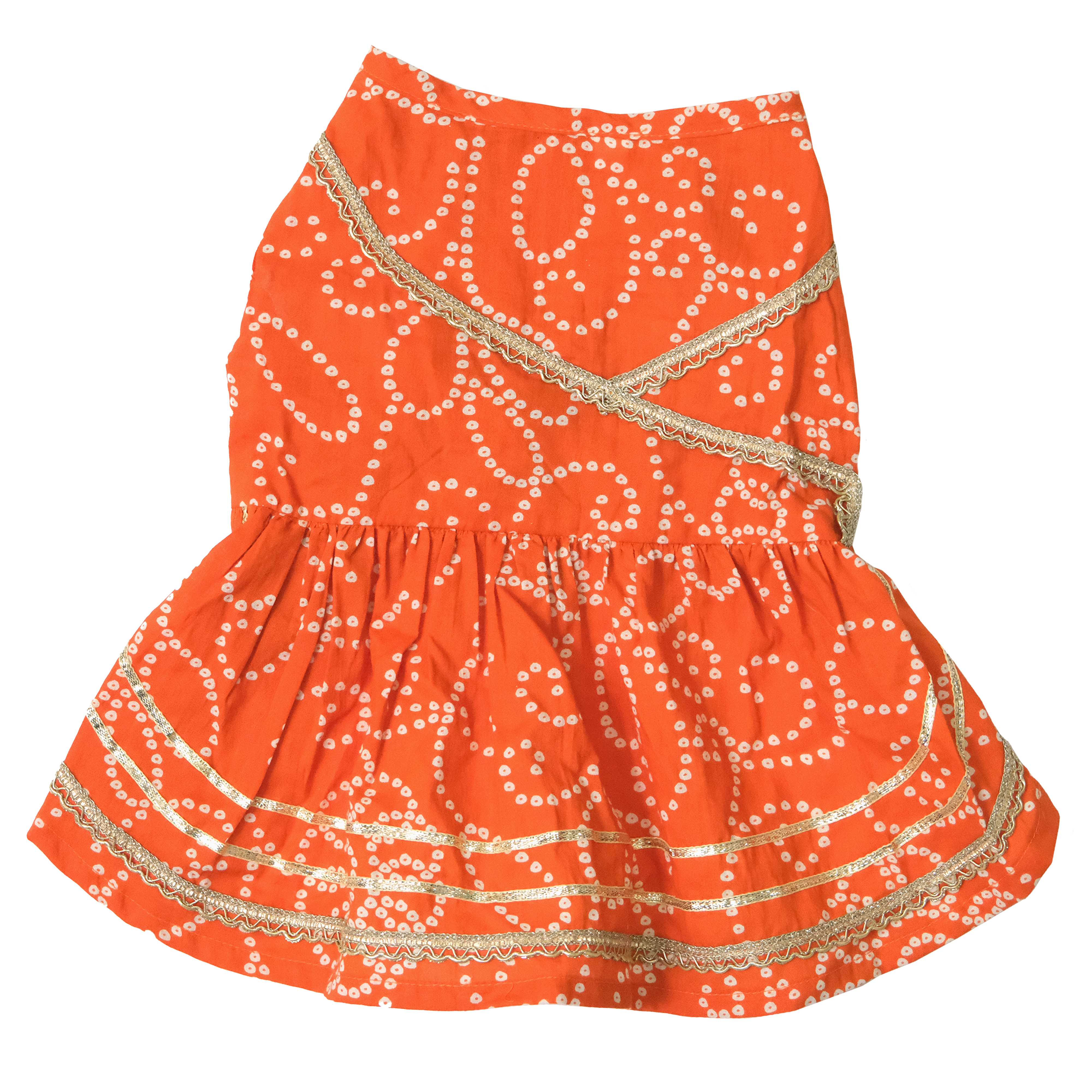 Saanjh Bandhani Cotton Dress
