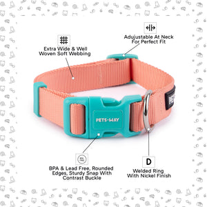 Peach Dog Collar