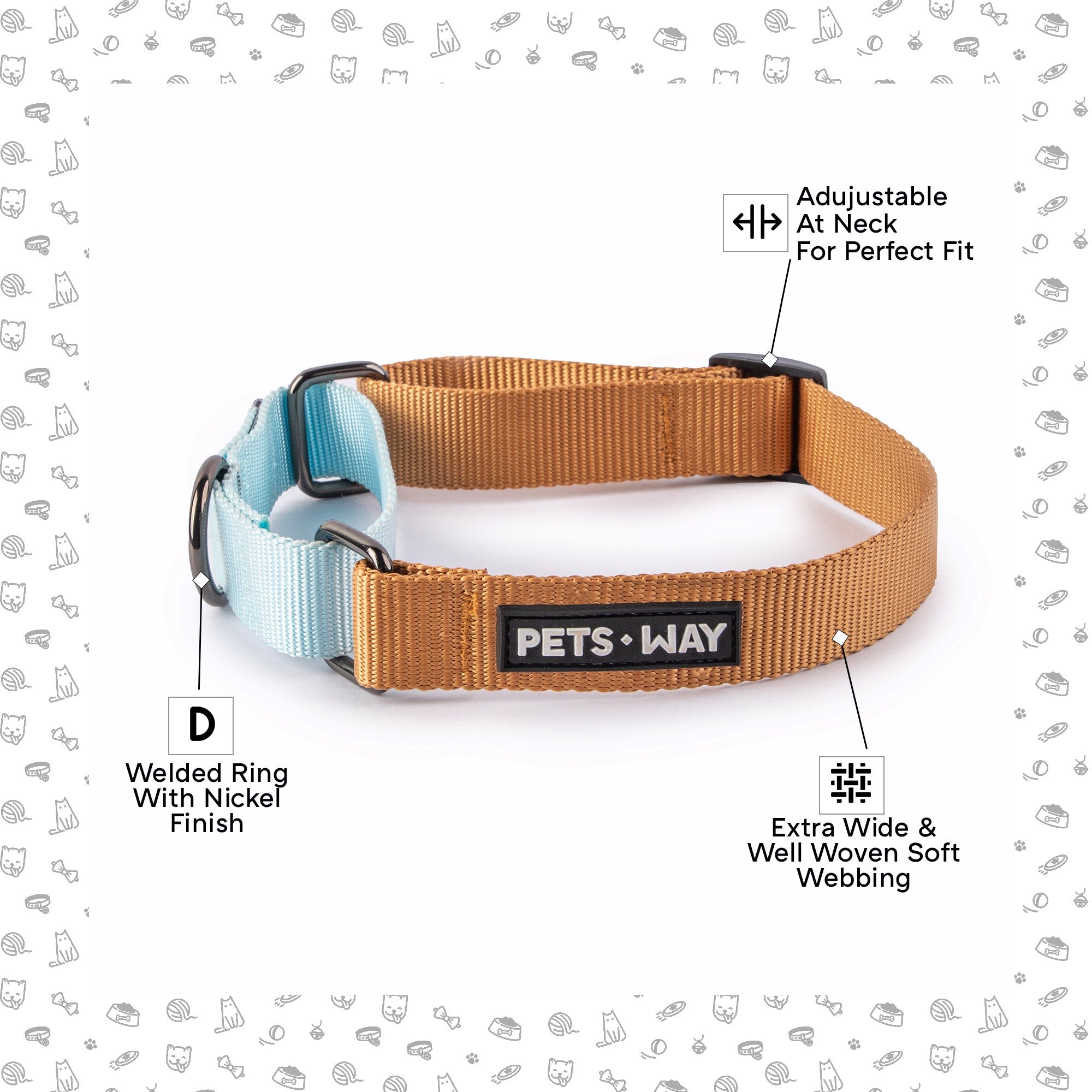 Honey & Sky - Martingale Dog Collar