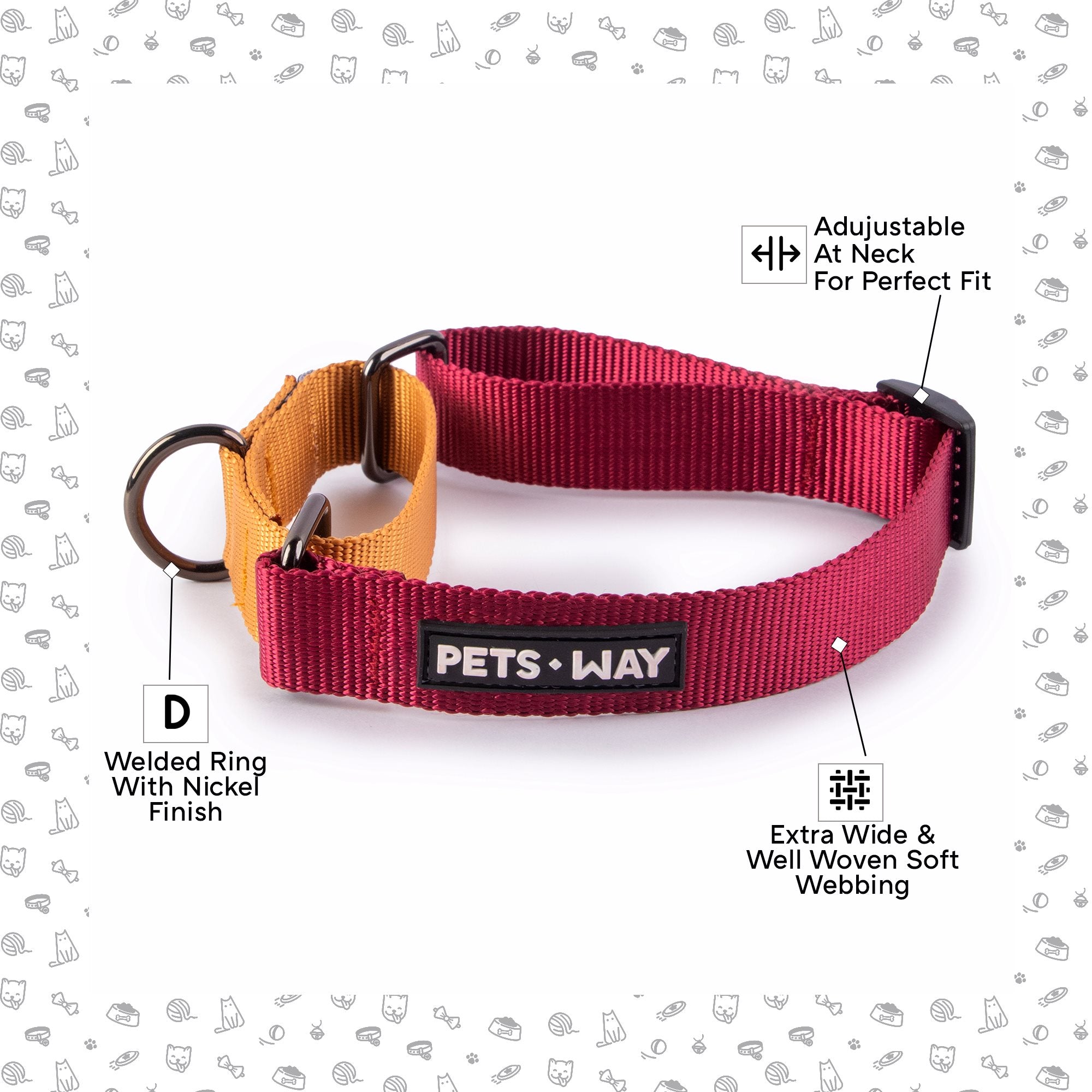 Wine & Honey - Martingale Dog Collar