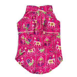 Patola- Fuschia Dog Kurta