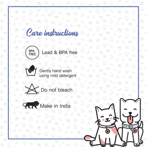care instructions of Peach & Amethyst Dual Color Dog Leash- petsway