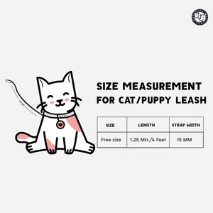 Rangoli Puppy & Cat Collar Leash Harness Set