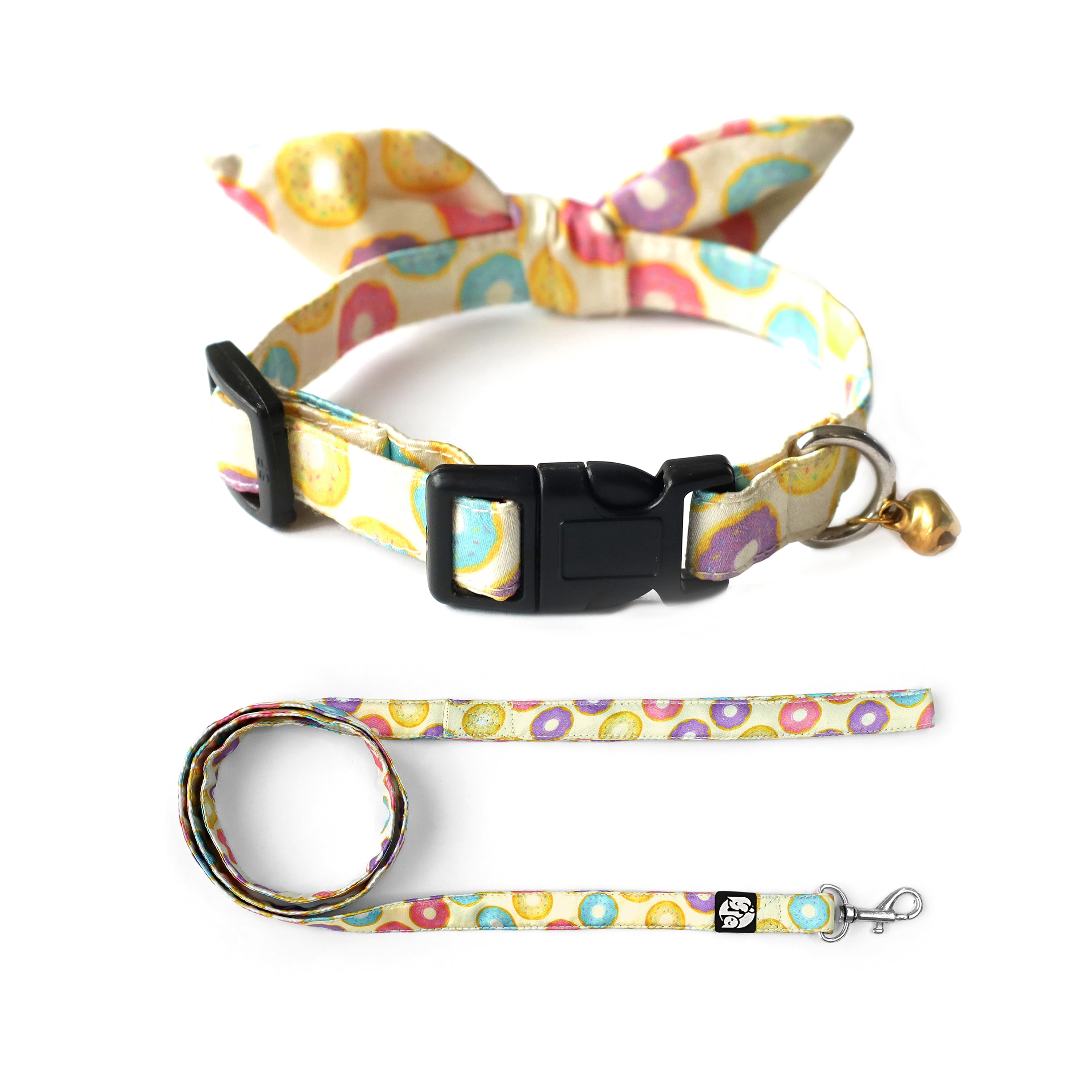 Donut Dreams Puppy & Cat Collar Leash Set