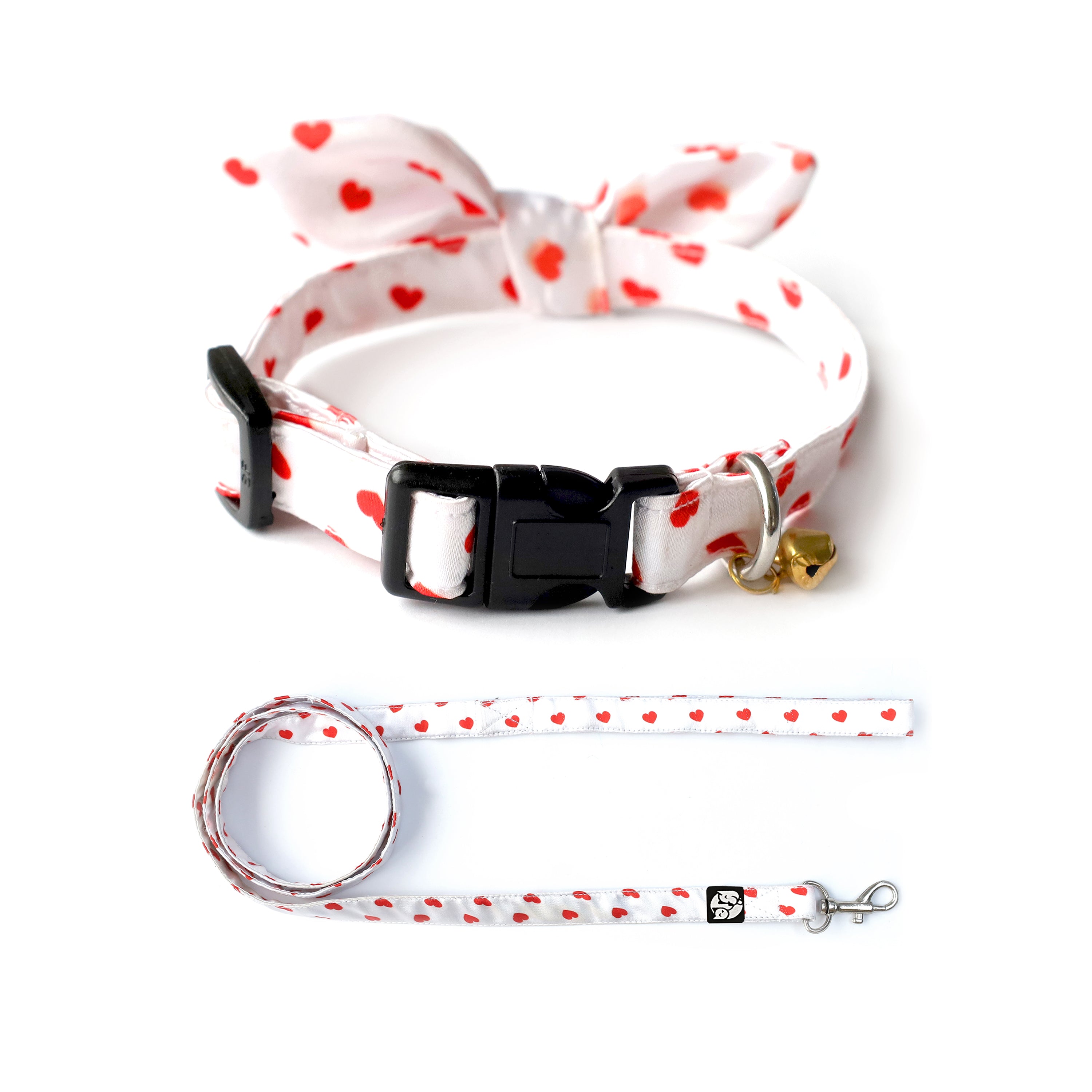 Love Puppy & Cat Collar Leash Set