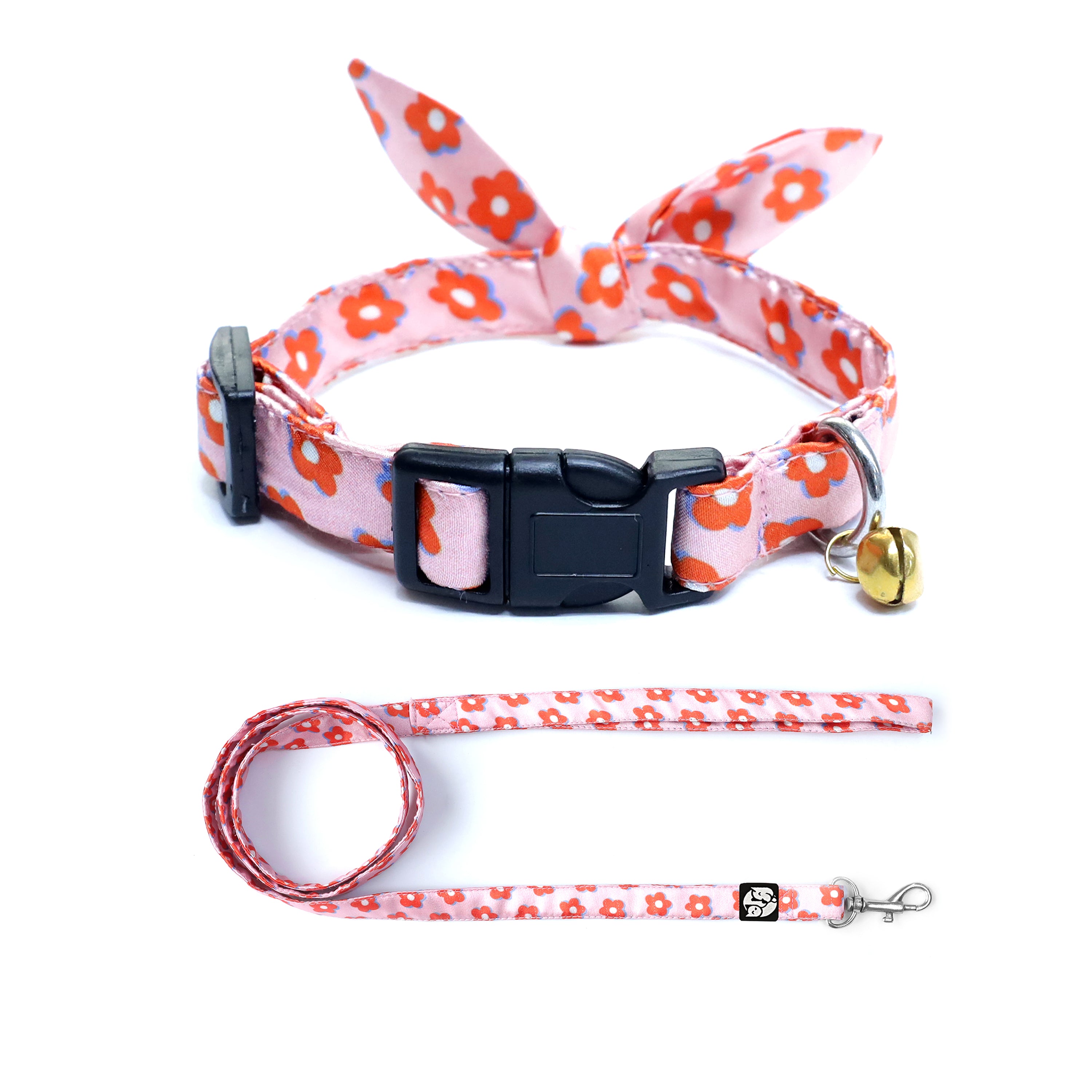 Pawfect Flower Puppy & Cat Collar Leasah Set