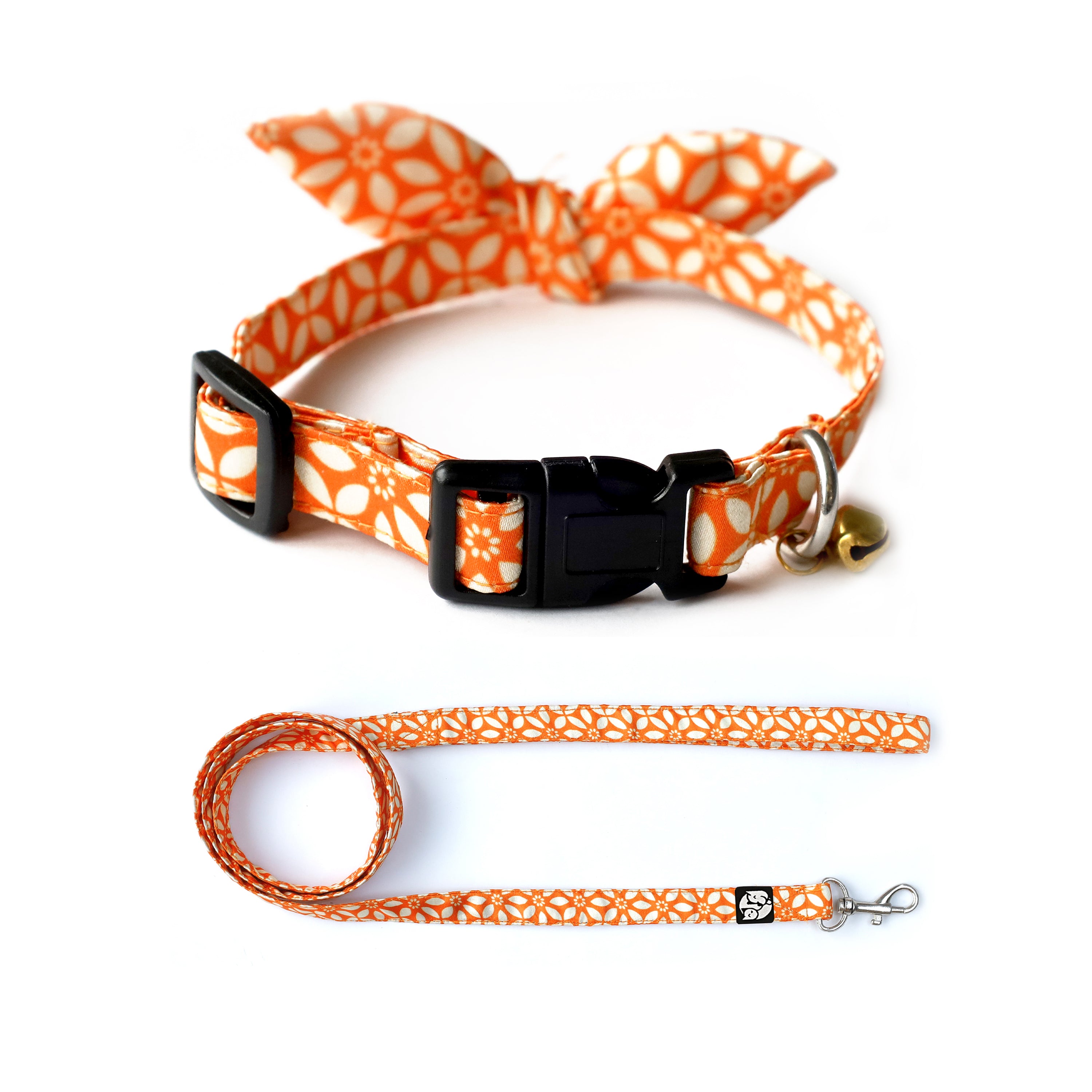 Rangoli Puppy & Cat Collar Leash Set