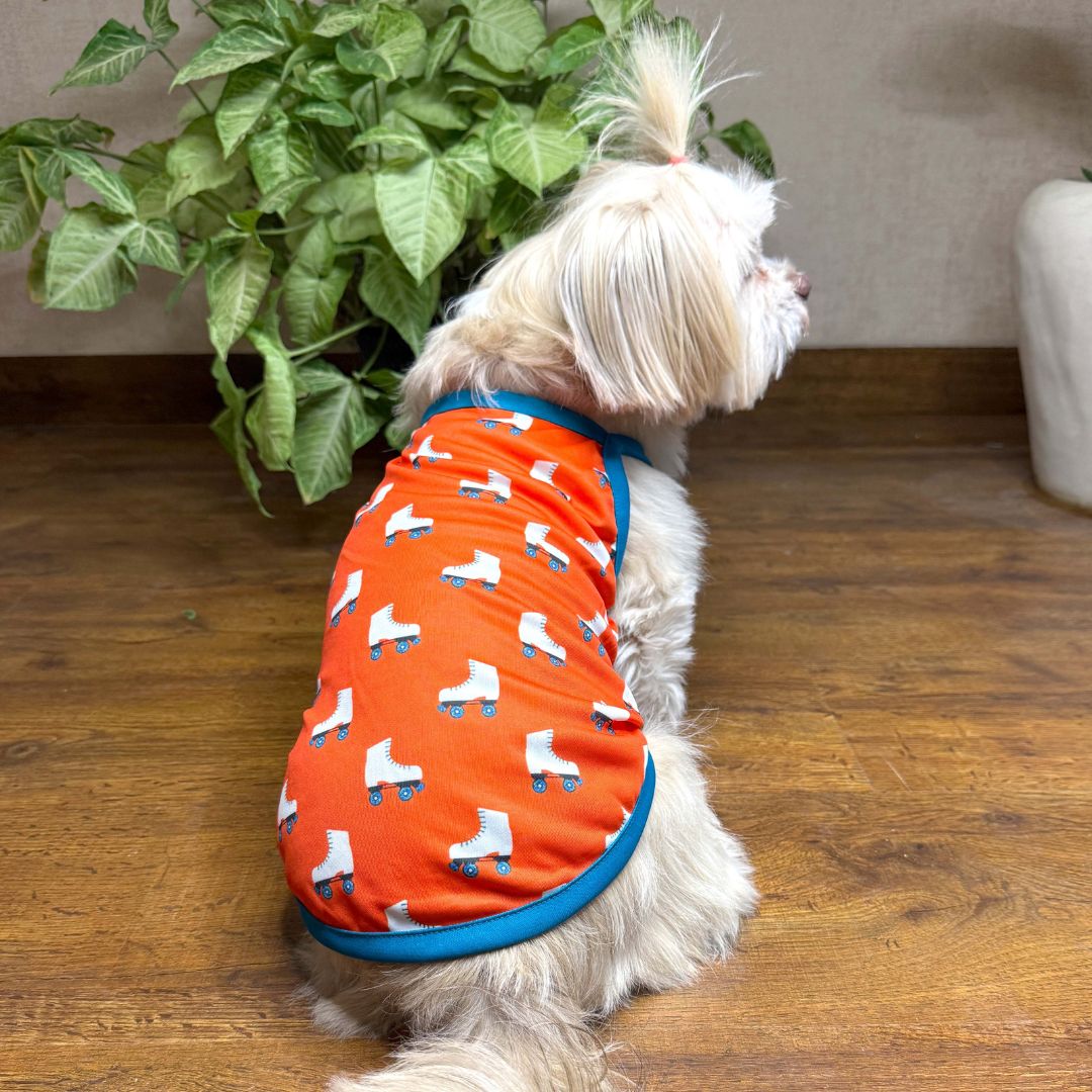 Roller skate vest back petsway