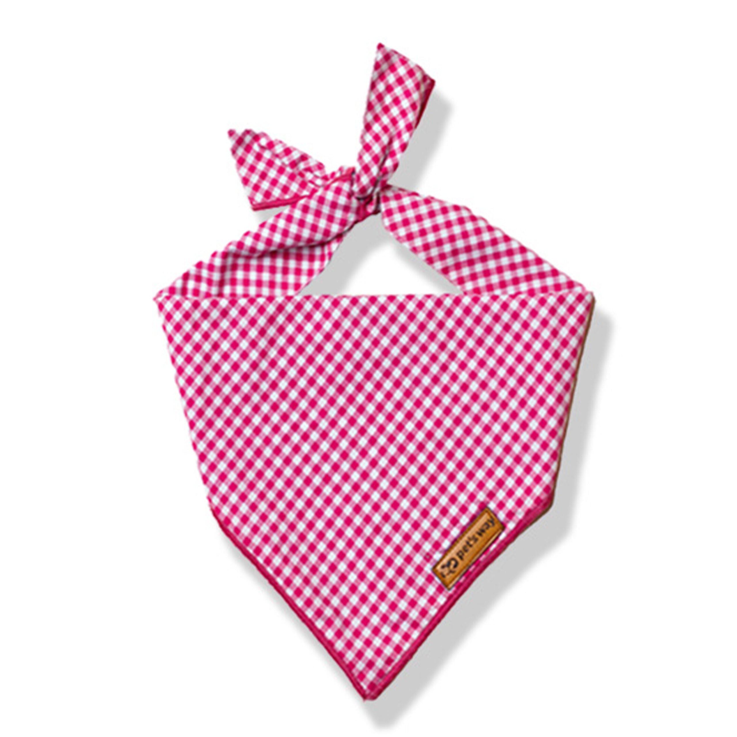 Rose Gingham Bandana