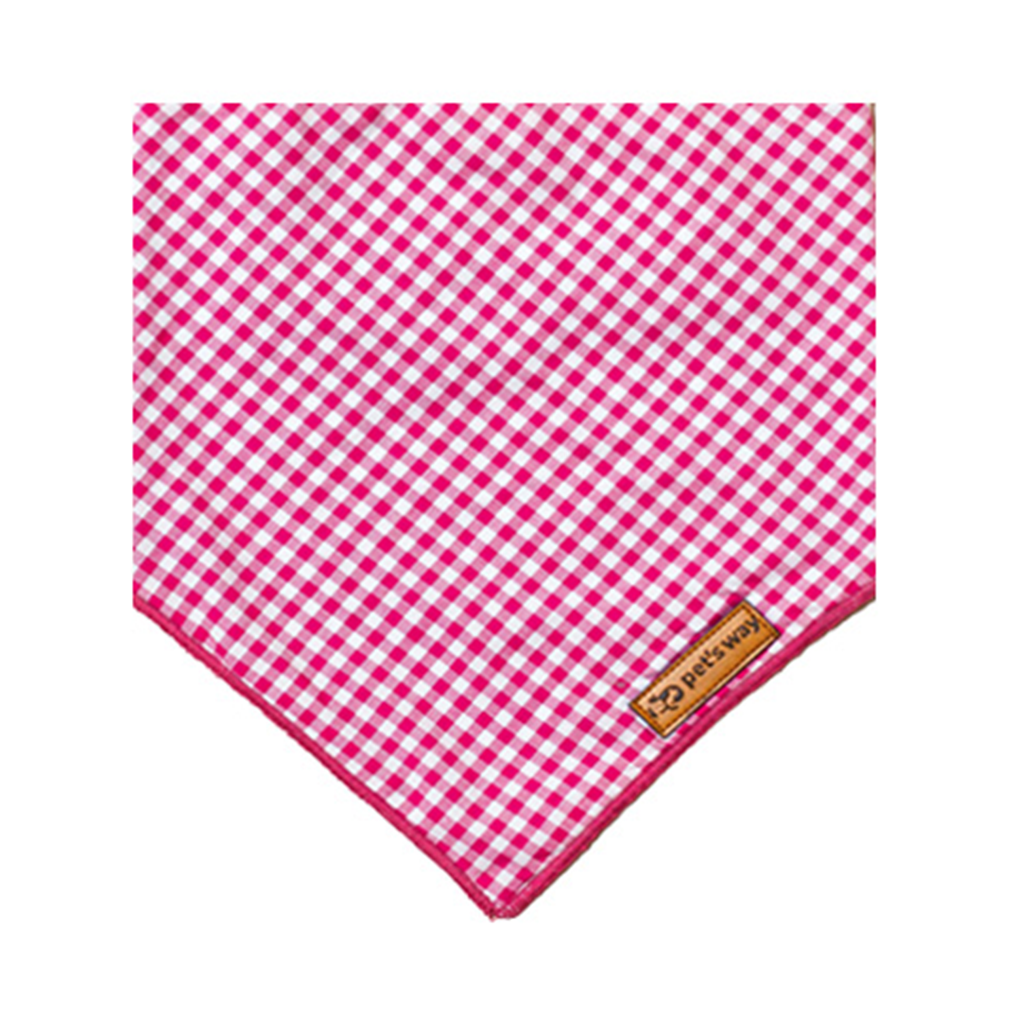 Rose Gingham Bandana