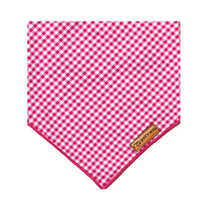 front of Rose Gingham Bandana-petsway
