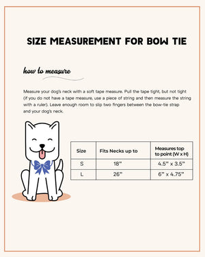 size chart for Bow Tie-petsway