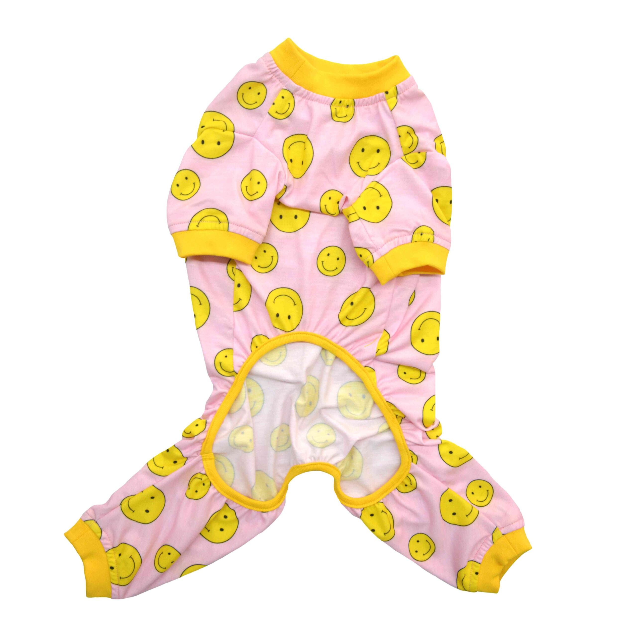 Smiley Printed Dog Jumpsuit