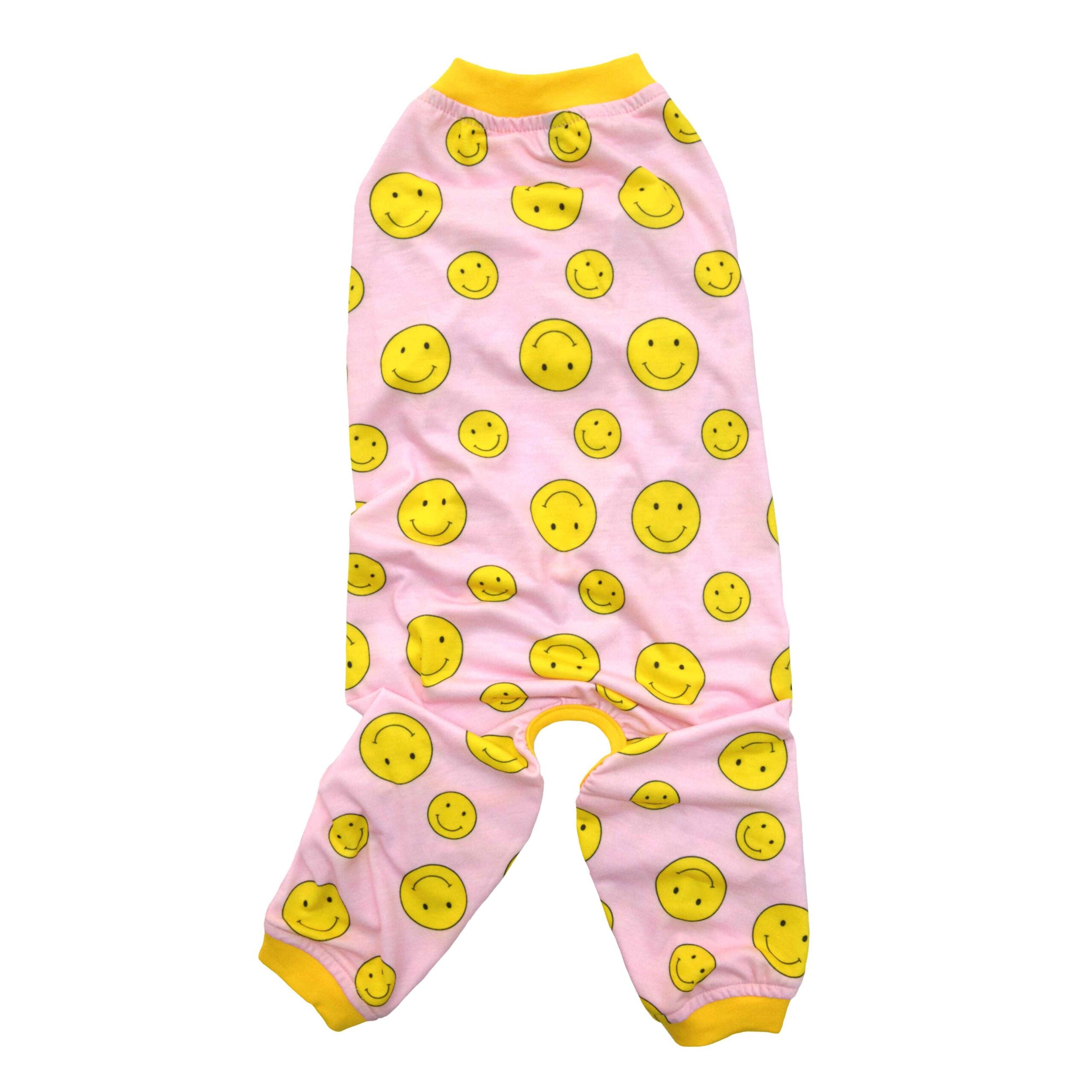 Smiley Printed Dog Jumpsuit