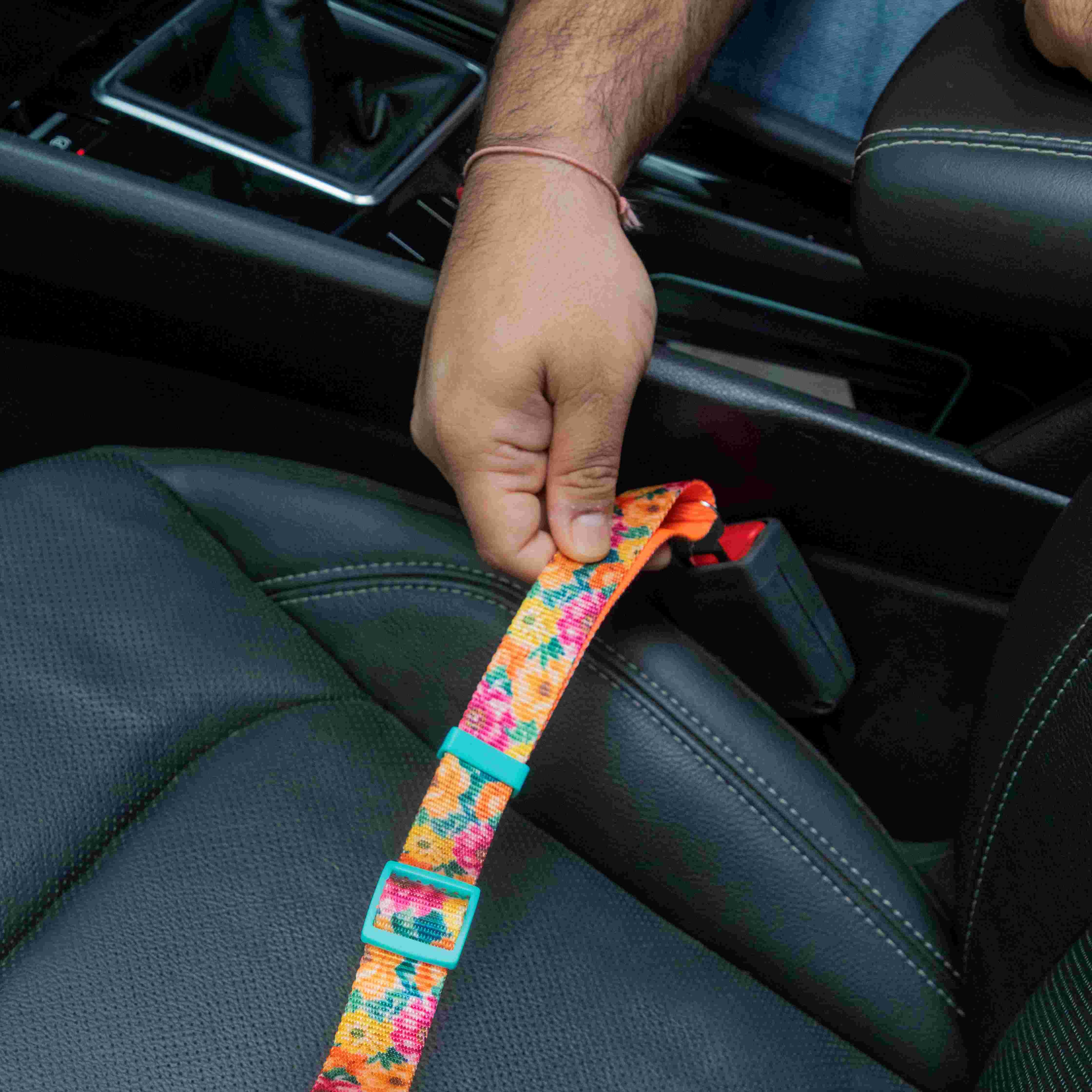 Spring Printed Car Seat Belt