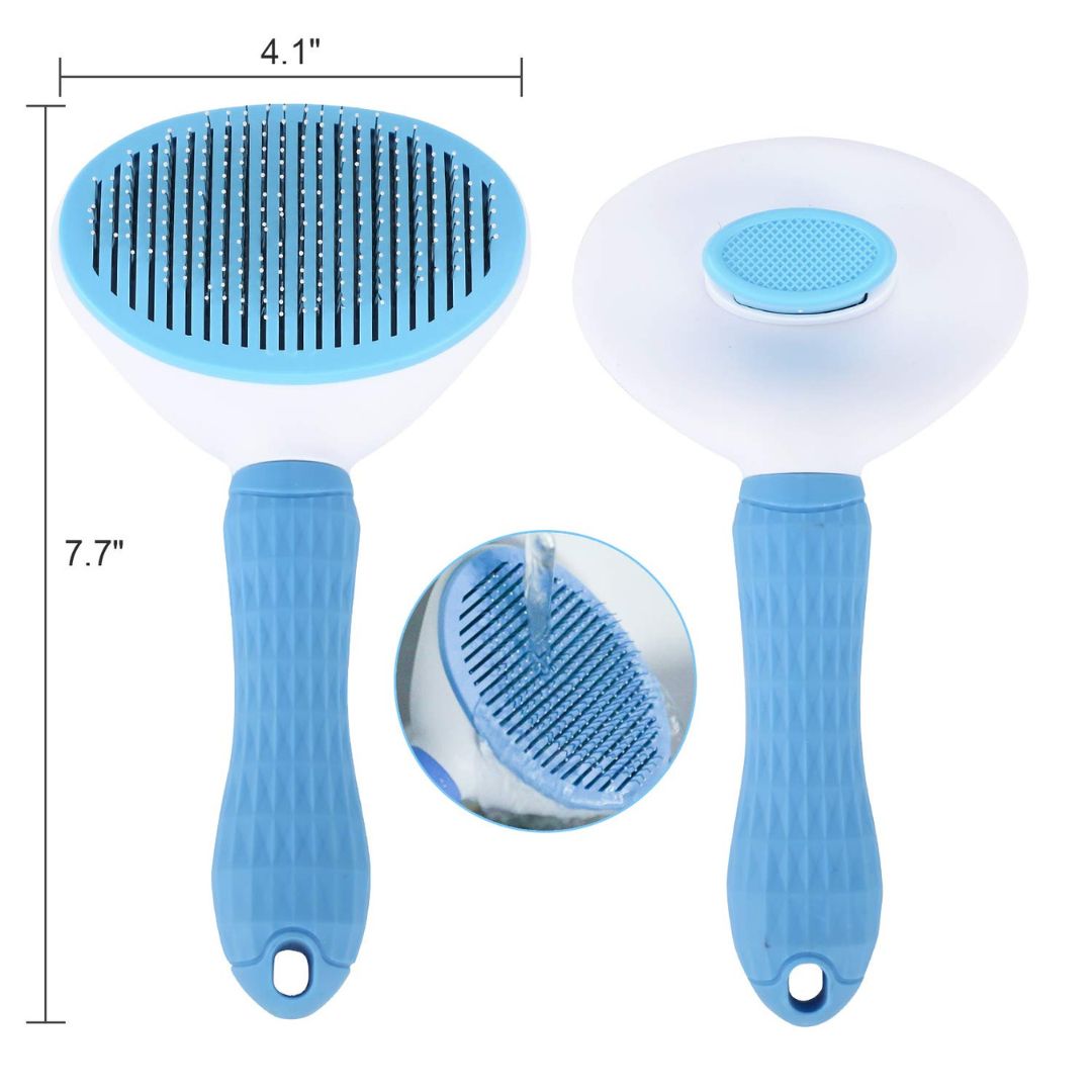  Self-cleaning pet brush