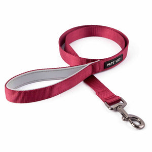 Wine Dog Collar Leash Set