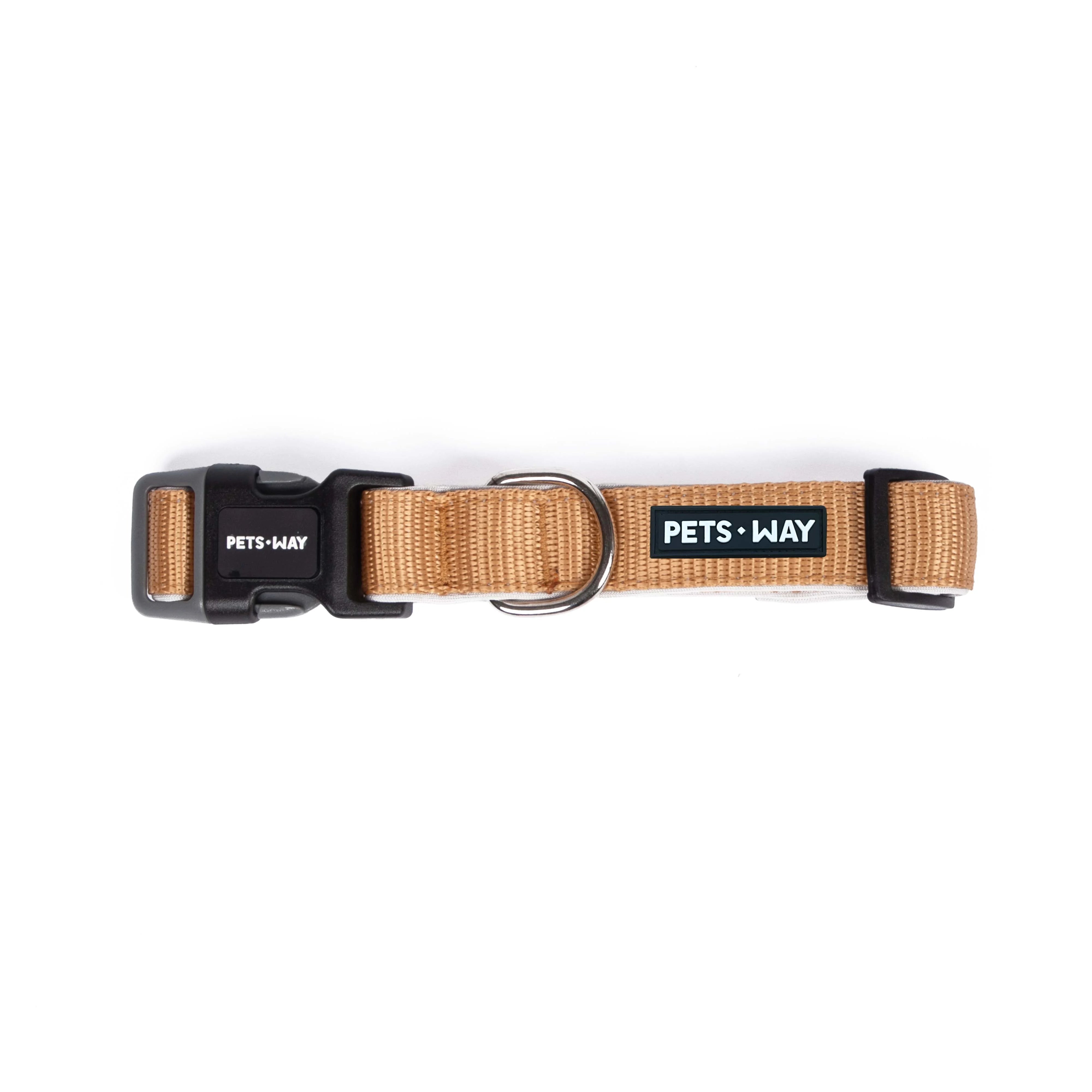 honey padded Dog collar