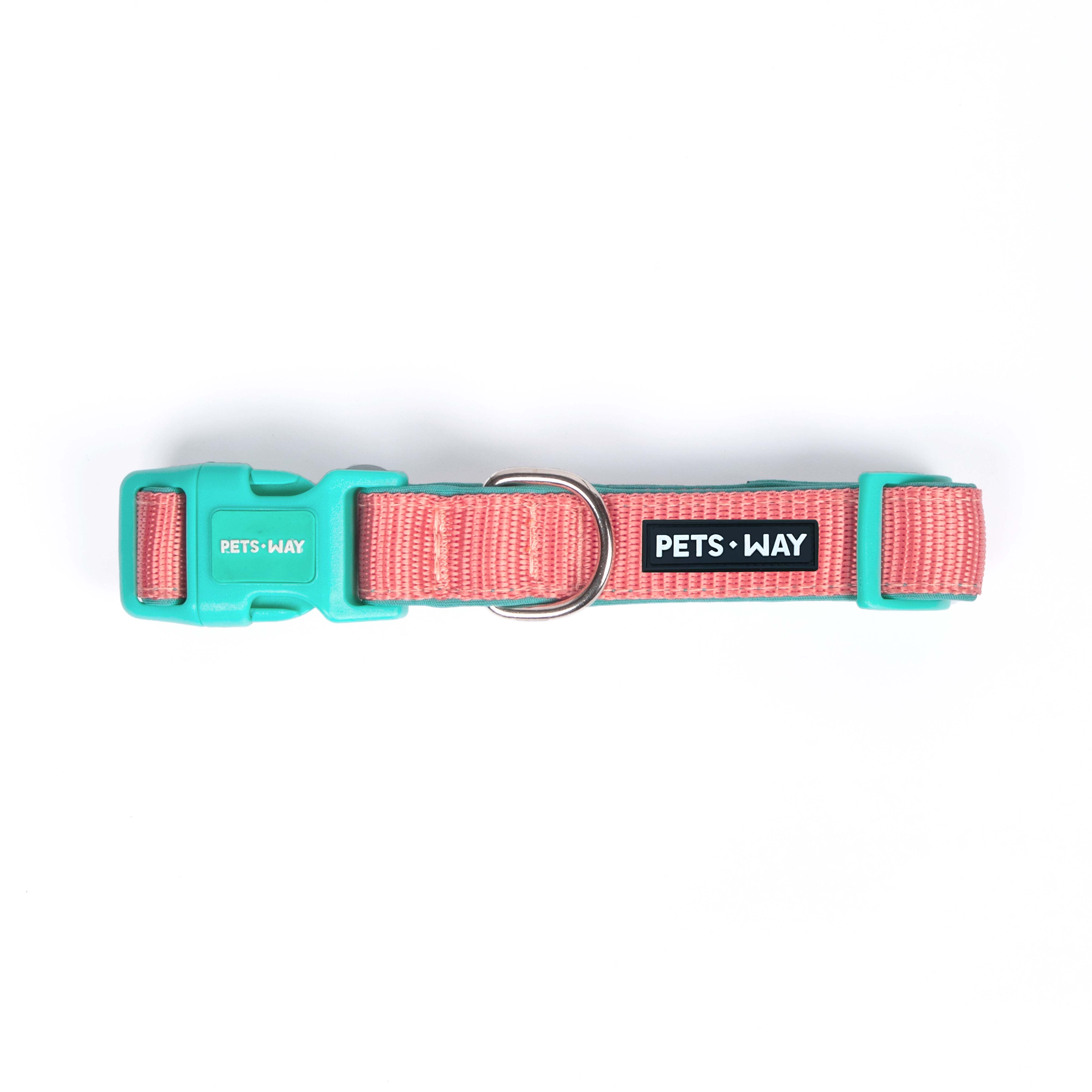 Peach padded Dog Collar