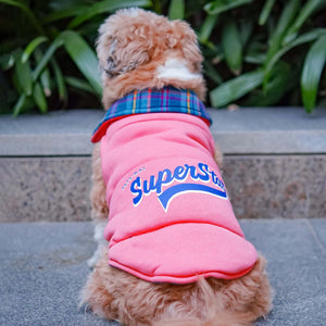 Backside of Superstar of Superstar Reversible - Checks Dog Jacket Petsway 