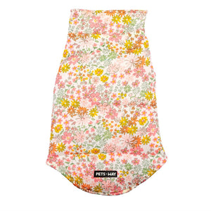 Back of Floral side of Superstar Reversible - Floral Dog Jacket Petsway
 