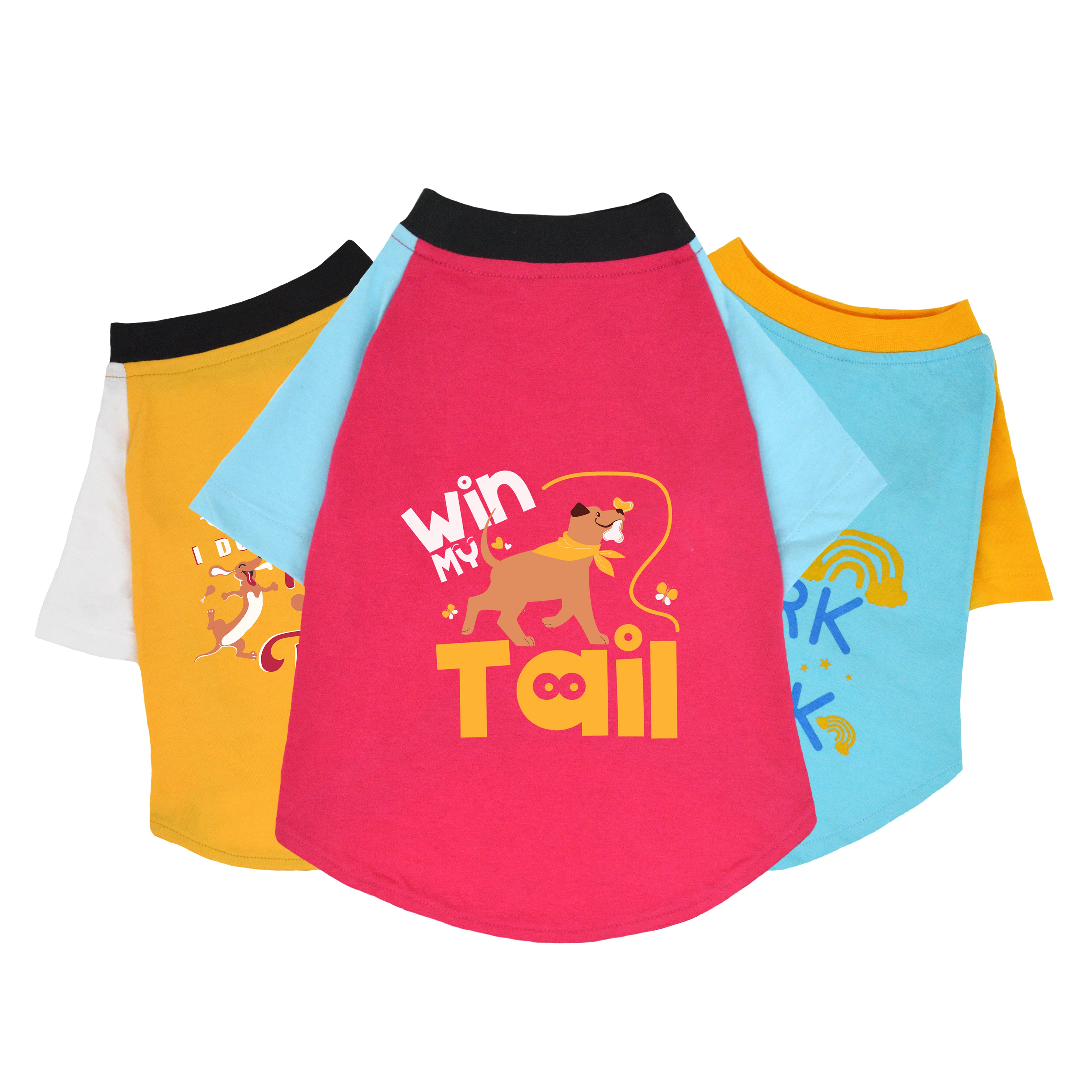 Fun In Sun - Dog T shirt Combo - Pack of 3