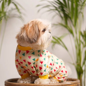 dog wear Tazzo Printed Dog Jumpsuit-petsway