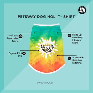 Soft Cotton Holi Dog T-Shirt - Pets Way