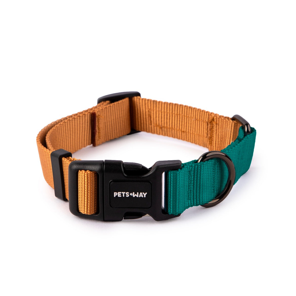 Honey & Emerald - Dual Color Dog Collar