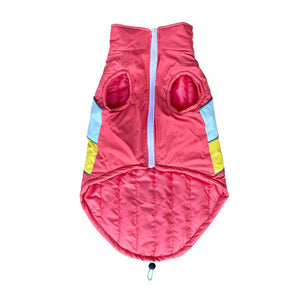 Front of Winterberry - Coral Dog Jacket Petsway