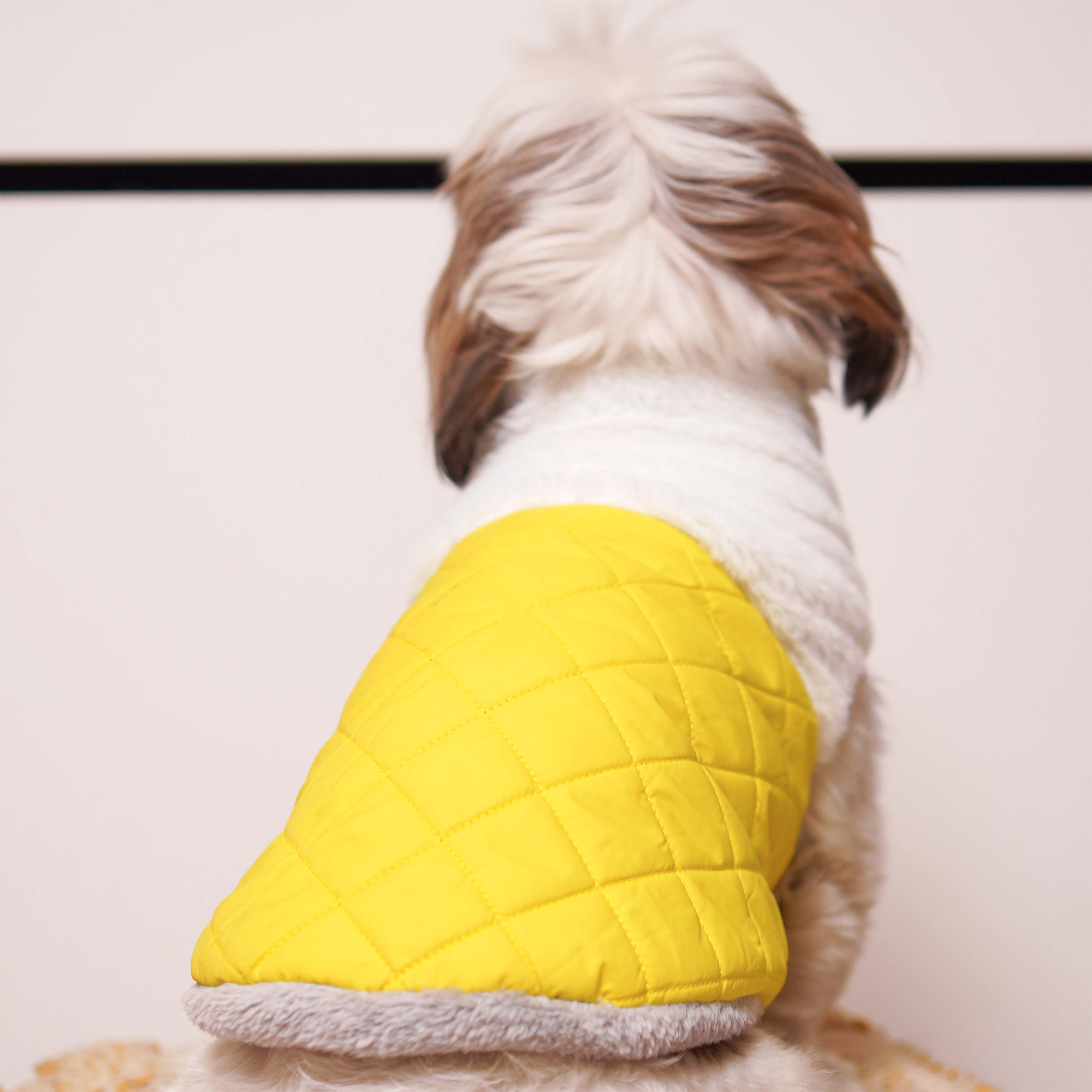 CozyQuilt - Yellow Reversible Dog Jacket