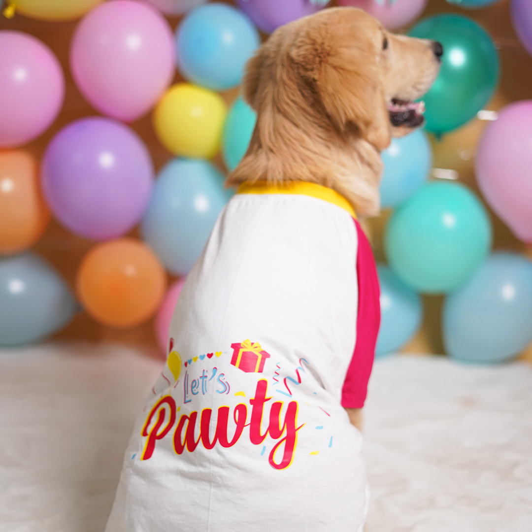 Birthday Dog T-Shirt - Magenta